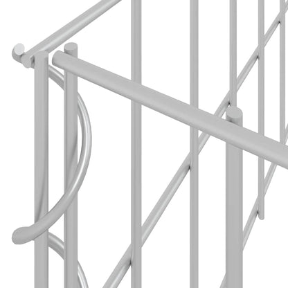 Gabion Raised Bed Silver Galvanized Steel 39.4x39.4x7.9 in, Gardening, Pots & Planters, 151311