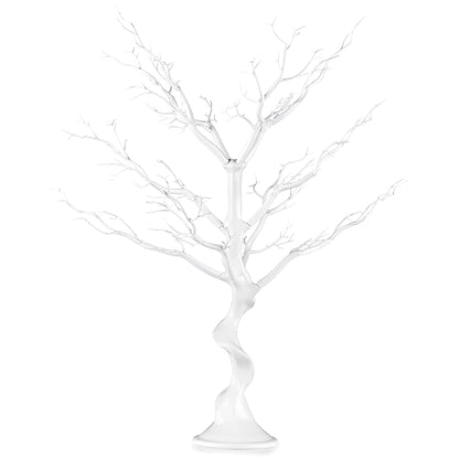Nuptio White Christmas Tree Branch Artificial 22.8 inch Tall Manzanita Tree Centerpiece Wedding Centerpieces for Tables, Decorative Ornament Display Tree Branches for Decoration Weddings (1 Pc)