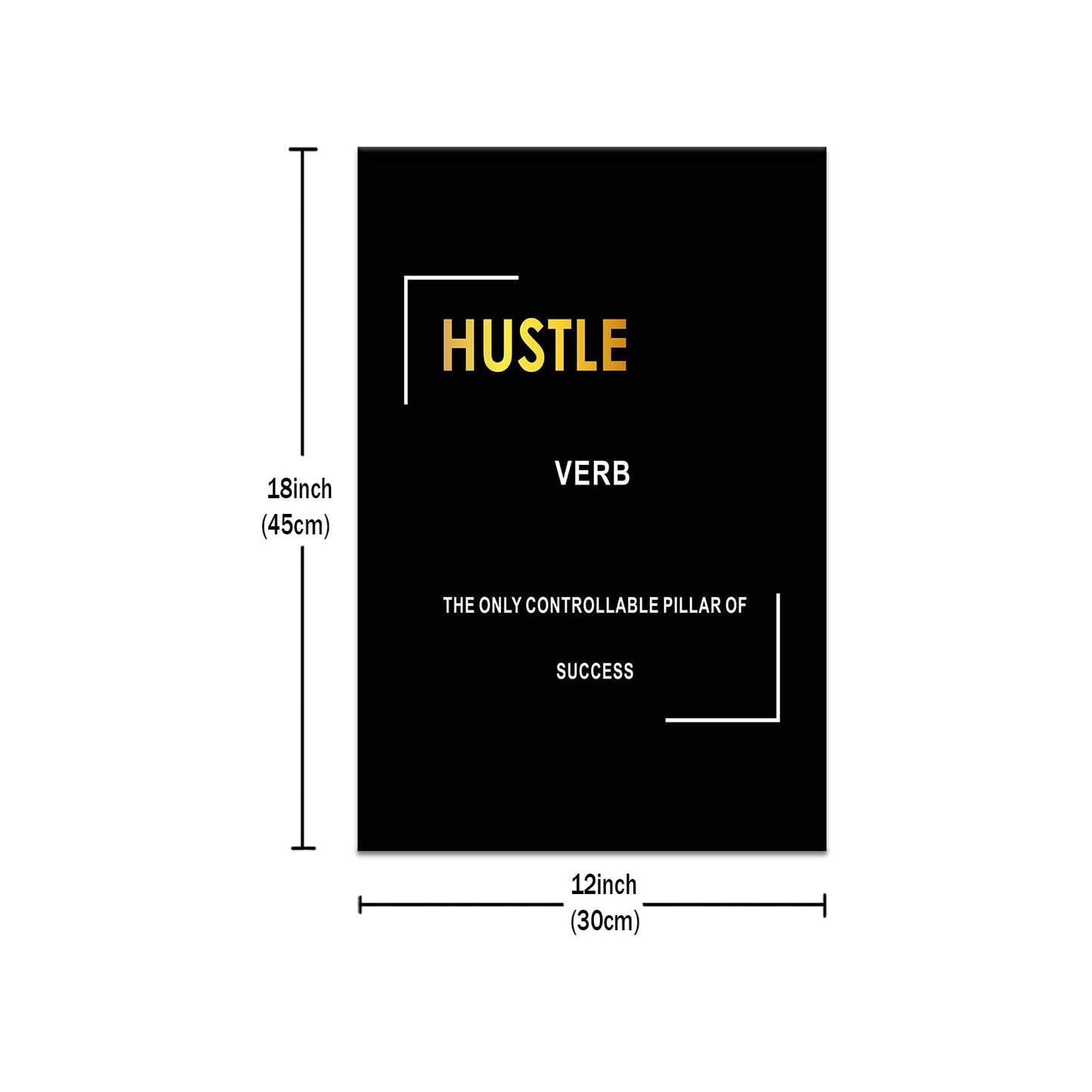 Motivational Canvas Wall Art Inspirational Entrepreneur Quotes Poster Print Inspiring Positive Sign Picture Painting Artwork for Modern Home Gym Bedroom Living Room Ready to Hang [12''W X 18''H]