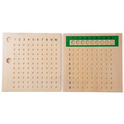 Kghios Montessori Multiplication and Division Board Montessori Math Toys Material for Toddlers Kids,Multiplication & Division Board