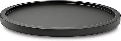 14" Black Bamboo Lazy Susan Organizer Kitchen Turntable for Cabinet Pantry Table Organization