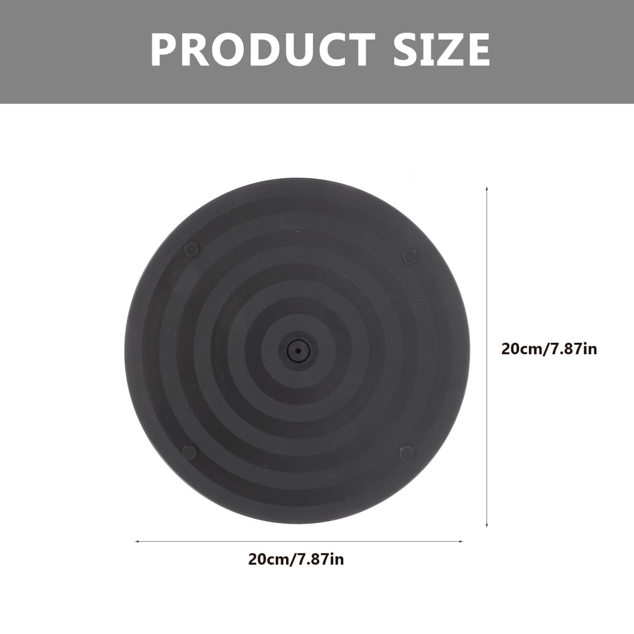 FELTECHELECTR Floral Turntable Rotating Lazy Susan Household Turntable Bracket for Flower Arrangement Smooth Swivel Plate No Installation 7.87 Inch