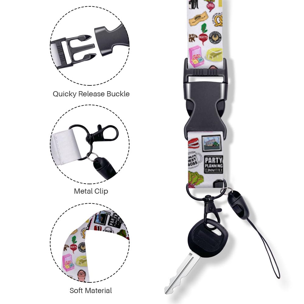 ID Badge Holder with Lanyard Retractable Badge Reel Fun Office ID Card Holder Friends TV Show Merchandise Gifts Lanyards for ID Badges Vertical ID Protector Badge Clip for Nurse Doctor Coworker