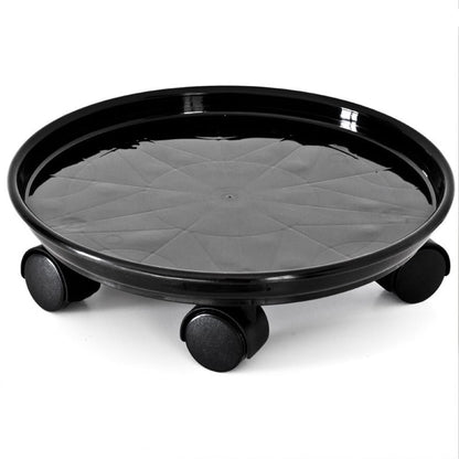 Yiting Plant Caddy with Wheels Heavy-Duty Rolling Plant Stand with Wheels Plant Dolly with Casters for Indoor and Outdoor Plant Roller Base Plant Saucer Mover (13 inch, Black)