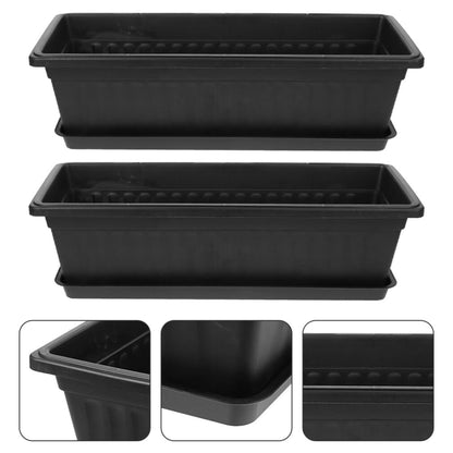 BESPORTBLE 3sets Breathable Plastic Plant Pots Saucer for Succulents and Orchids Nursery Planters for Balcony Gardening and for Indoor and Outdoor Use