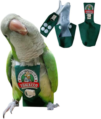 Bird Clothes Parrot diapers bird flight suits, reusable waterproof diapers pet bird supplies (3XL)