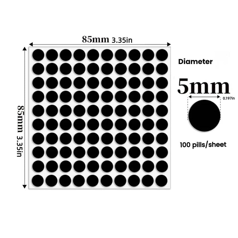 100pcs LED Light Blocking Stickers for Ray-Ban Meta Wayfarer/Skyler/Headliner Accessories and RayNeo V3, Blackout Stickers Light Dimming Sticker for Smart Glasses (for Ray-Ban Meta)