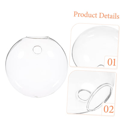 HAKIDZEL 2pcs Wall Hanging Glass Terrarium Holders Transparent Hydroponic Vases for Flowers Space-Saving Glass Bottles for Indoor Outdoor Plant Display Home Decor