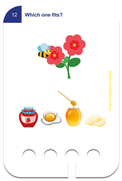 Puncho Educational Screen-Free 144 Flash Cards with 288 Learning Exercises – Wooden Montessori Matching Game for Toddlers – Mechanical Sensory Toy with 6 Card Sets & Self-Correcting Box – Kids Ages 3+