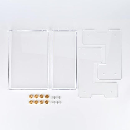 FFK Bathroom Organizer Countertop 2-Tier Storage：Bathroom Counter Organizer Acrylic Standing Holder Cosmetic Storage Perfume Shelf for Bathroom Bedroom Dressing Table1