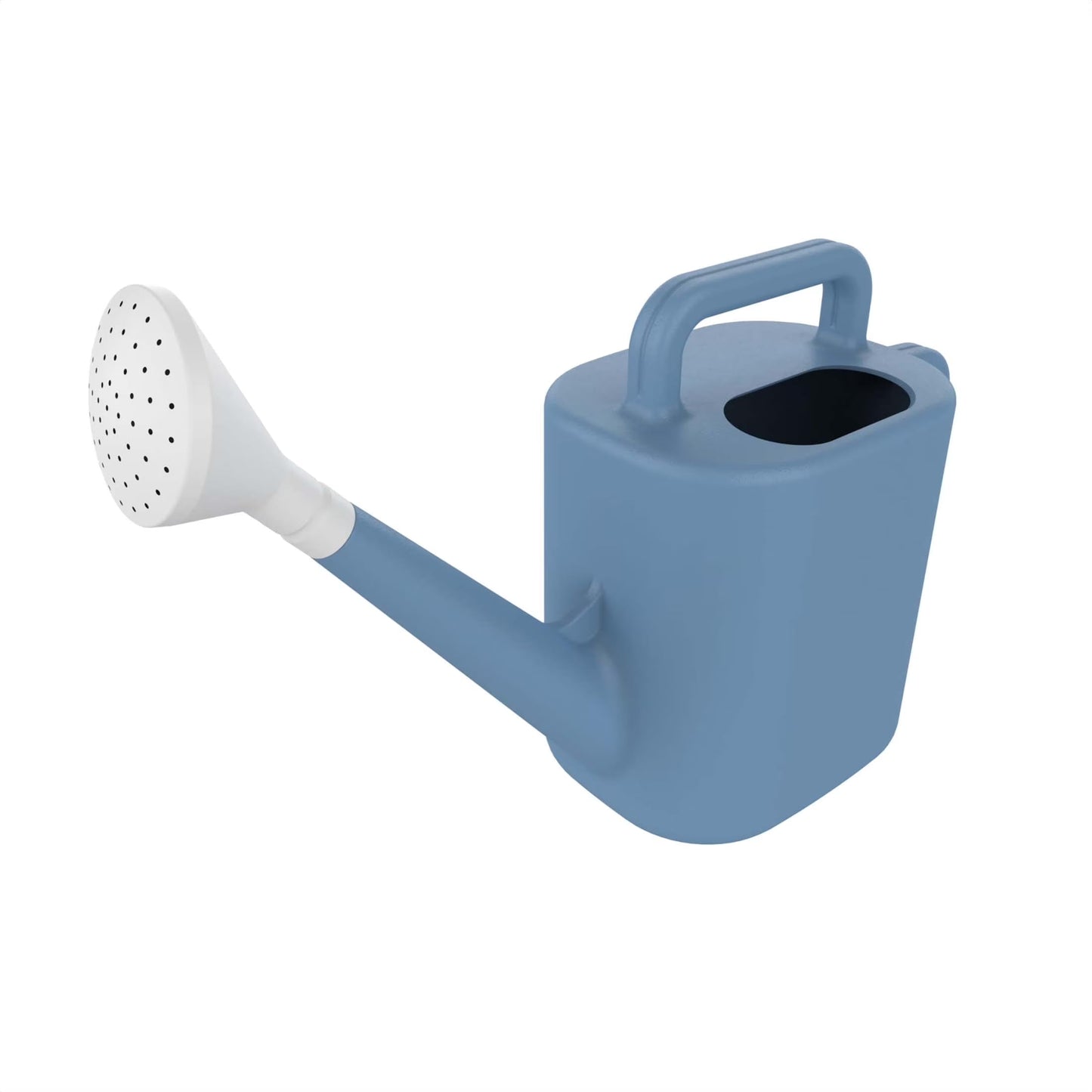 2 Gallon Resin Watering Can Blue - Top & Side Dual Handle for Easy Carry & Pour, Offset Opening Mess-Free Refill, Sturdy Garden Watering Can for Indoor & Outdoor Plants