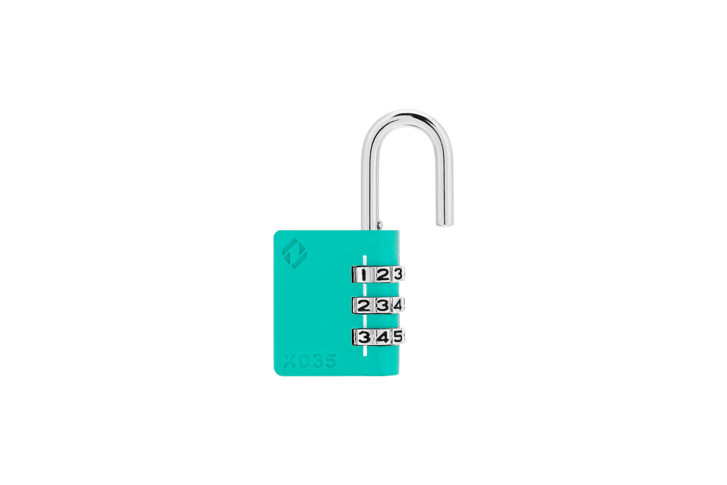 Zarker XD35 Combination Lock, 3-Digit Padlock for School, Gym, Sports Locker Lock, Fence, Toolbox, Case, Outdoor, Hasp Storage (1-Pack, Emerald)