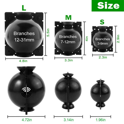 DESIGNSCAPE3D Plant Propagation Air Layering Pod, Transparent Rooting Box for Cloning, 2 Sizes (3.14in, 4.72in), Reusable, Fast Rooting, Safe for Parent Plants (Large)