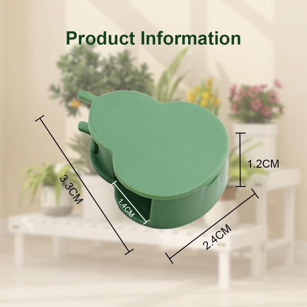 100/150/300 PCS Plant Climbing Wall Fixture Clips, Plant Support Clips Secured Plastic Plant Clips, Reusable Garden Vine Fixing Clips for Climbing Plants Indoor Outdoor Decor (150, Green Gourd)