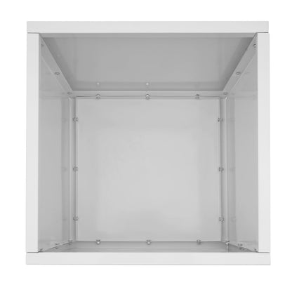 VNUIWDSG Cube Planter Box 24x24x24 Inch, Large Square Indoor Outdoor Galvanized Steel Planter with Baking Paint, Heavy Duty Metal Flower Pot for Garden Patio Deck Yard