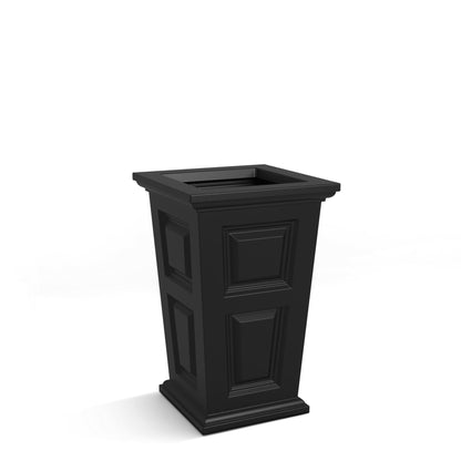 Mayne Wyndham 24-Inch Tall Planter – Self-Watering, Weather-Resistant Planter for Flowers – Durable Indoor/Outdoor Design for Patio, Porch, or Entryway