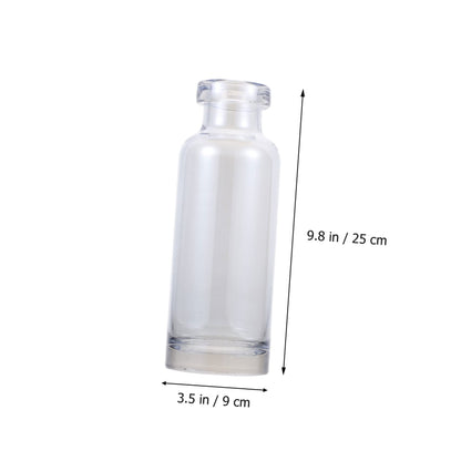 OUNONA Glass Hydroponic Plant Vase for Home Decoration Transparent Small Mouth Terrarium for Indoor Propagation and Stylish Room Accent