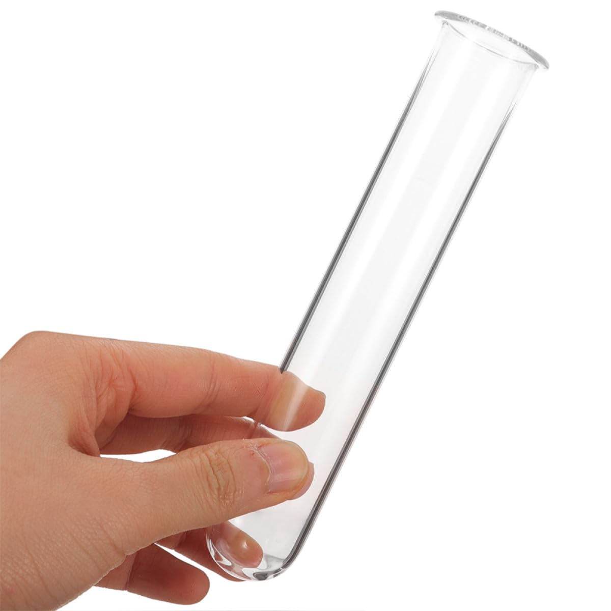 TOYANDONA 4pcs Glass Test Tube Vase Hydroponic Plant Holder Small Glass Propagation Tubes for Desktop Terrarium Decoration Home Garden