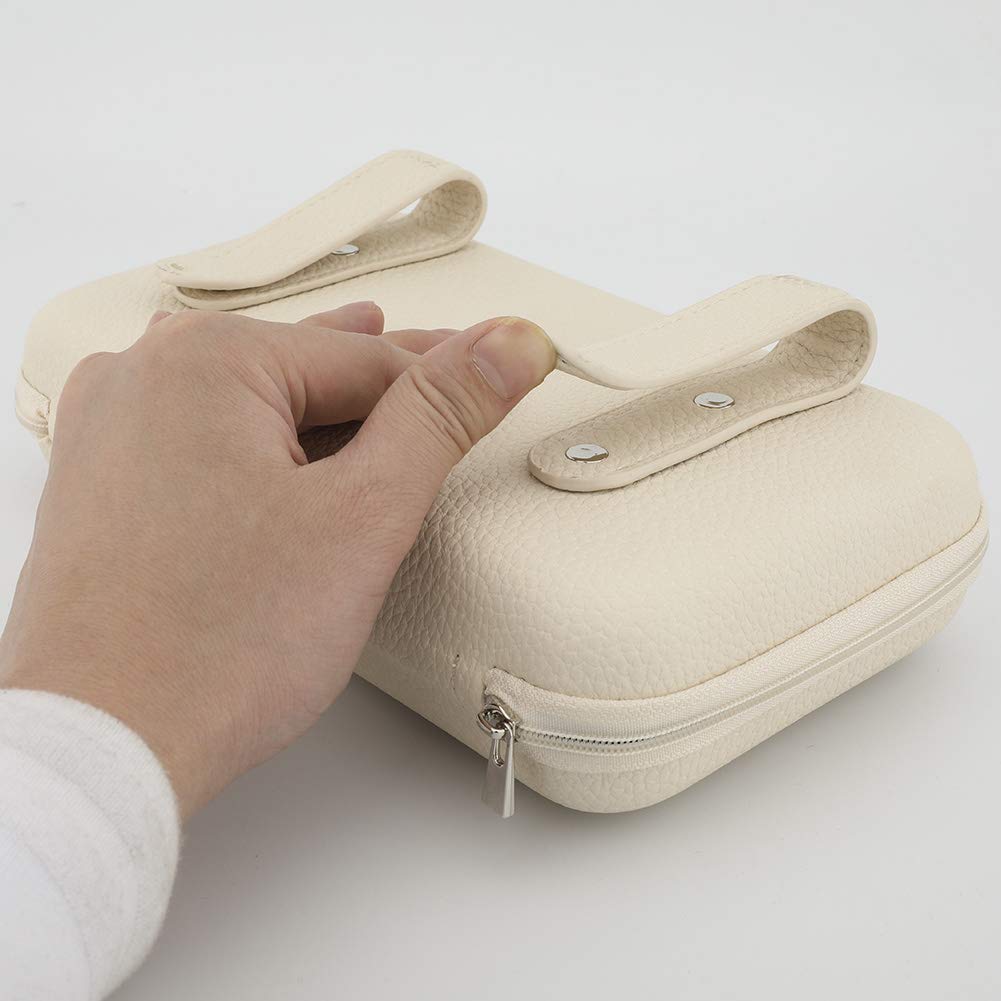 Cartisen Car Tissue Holder - Sun Visor Napkin Holder, PU Leather Backseat Tissue Case for Vehicle (Beige)