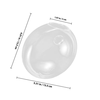 HOMSFOU Wall Mounted Glass Terrarium Vase for Hydroponic Plants, Hanging Plant Holder for Indoor and Outdoor Home Décor,