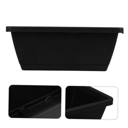 ORFOFE 2 Sets Rectangular Planting Trough Hose Stand Outdoor Garden Planter Astetic Room Decor Vegetable Planters Window Pot Plants Indoor Flower Planter Plastic Mini Flower Bed