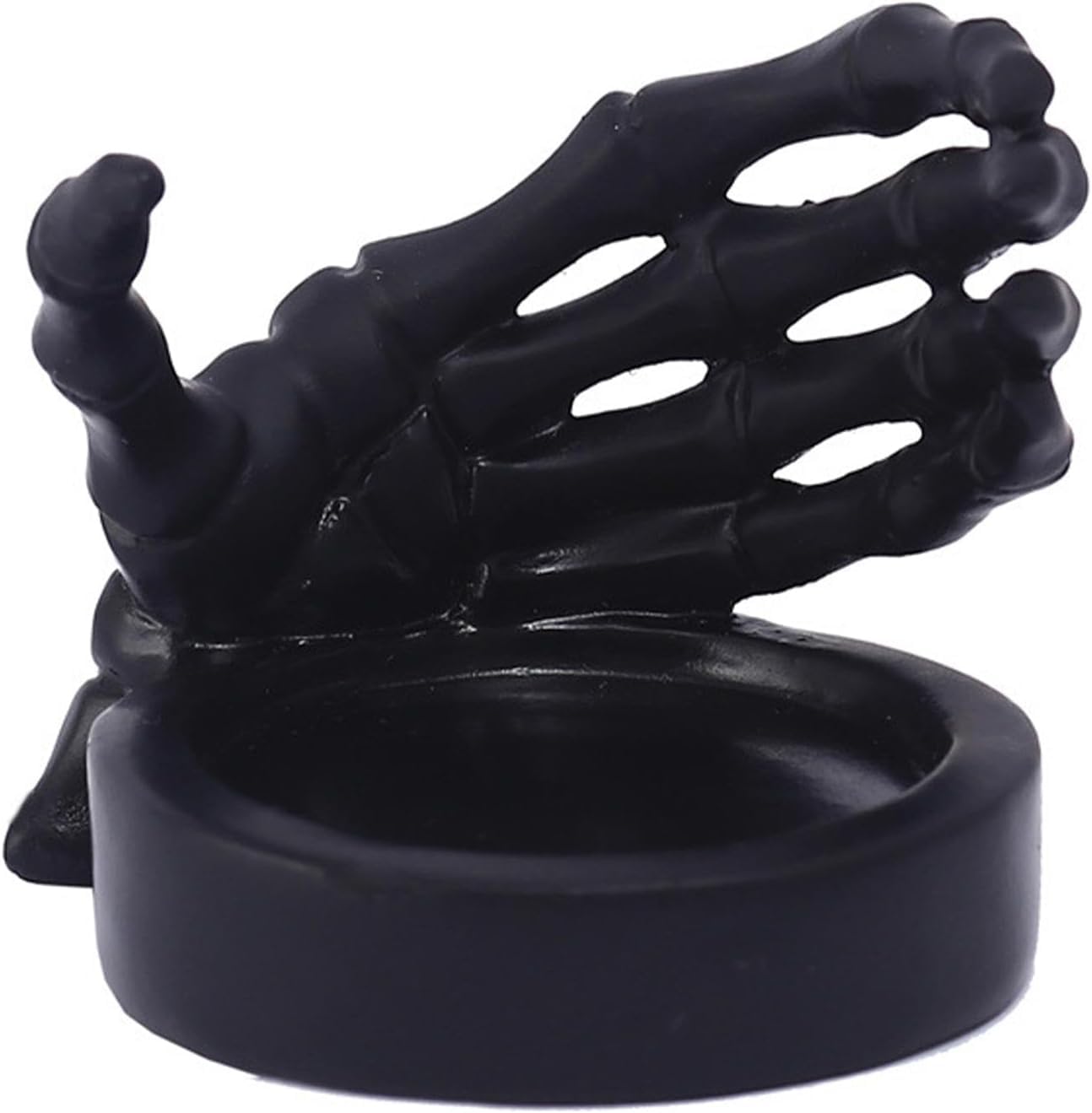 Skeleton Hand Candlestick Holder Halloween Candle Holders Skeleton Tealight Holders Desktop Candle Holder for Halloween Table Party Supply - Black