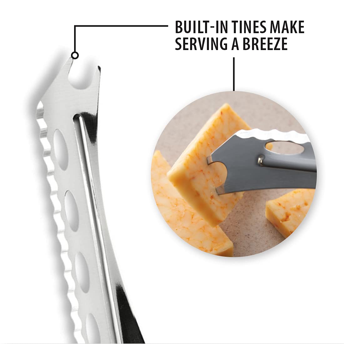 RADA Cutlery Cheese Knife, Made in USA, Silver Handle