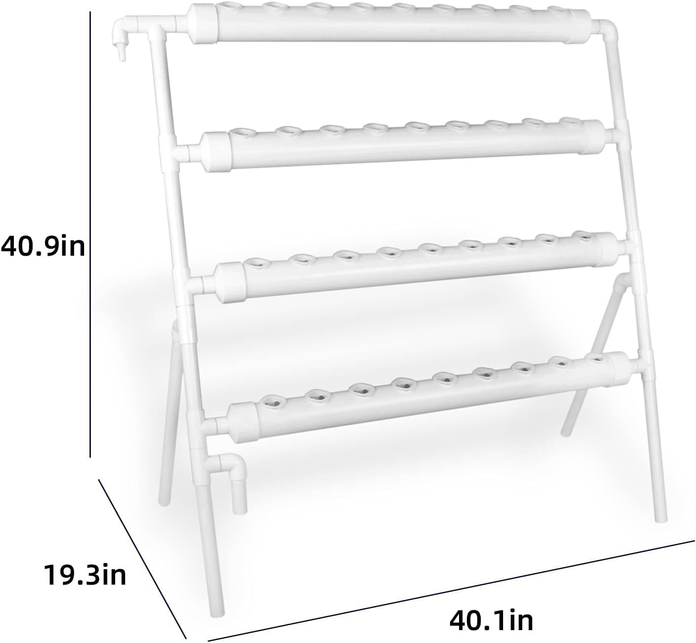LAPOND Hydroponics Growing System Kit 36 Plant Sites Food-Grade PVC-U Pipes Hydroponic Grow Kit Gardening System for Vegetables,Fruits,Herb