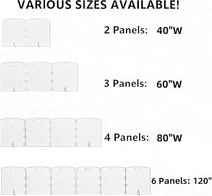 Clear Acrylic Dog Gate for Indoor Use – 6 Panel Pet Gate for Doorways, No Drilling, Foldable Dog Barrier,Foldable Doggy Cat Fence with Support Feet for Home, Stairs, and Puppy Playpen