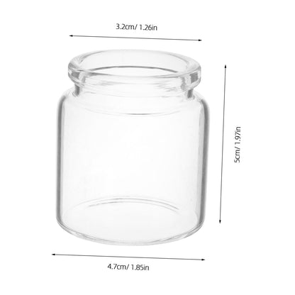 Toyvian 10pcs Mini Glass Bottles for Succulent Plants Micro Landscape Terrarium Vases for Propagation and Greenery Decoration Diameter Height for Succulents and Low Maintenance Displays