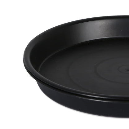 NABAOXUN 8 Pack 10Inch 12Inch 14Inch 15 Inch Plant Saucer Plastic Plant Saucer Drip Trays Plant Saucers for Indoors Outdoor Plant (10+12+14+15 inch) Black