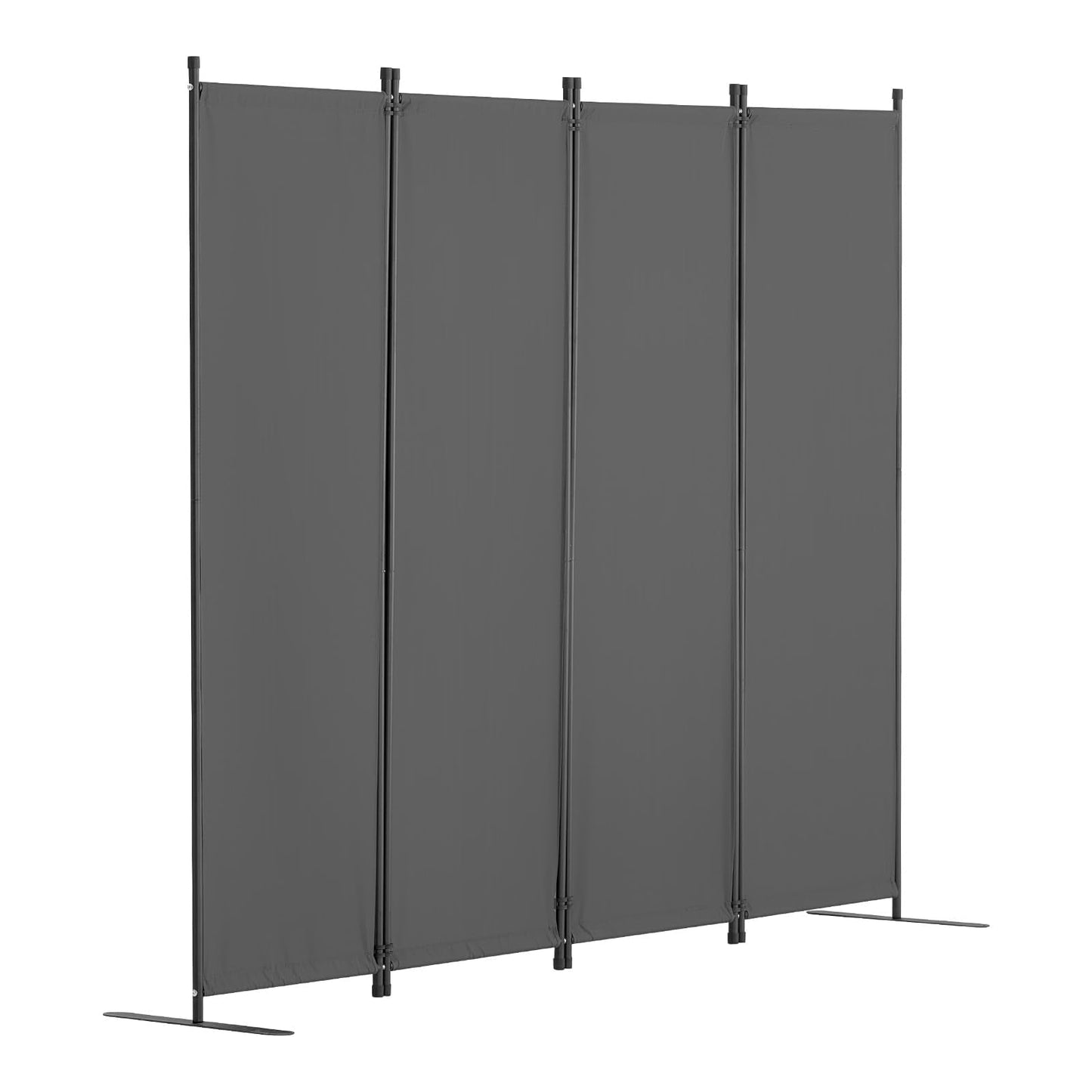 VEVOR Room Divider, 4 Panel Room Dividers and Folding Privacy Screens, Fabric Partition Room Dividers for Office, Bedroom, Dining Room, Study, Freestanding, Grey