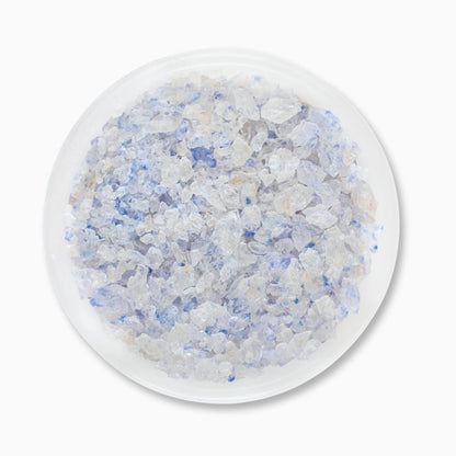 EUPHERBIA Blue Salt, Coarse, Rare Mineral Salt, High Potassium, Lower Sodium, Natural, Unprocessed, Hand Harvested, Kosher Certified (100g with Grinder)