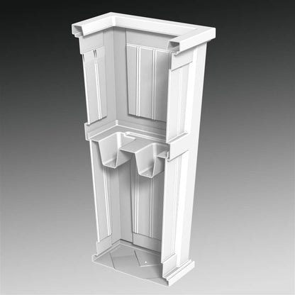 Cape Cod Tall Planter White
