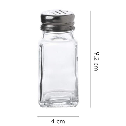 WHOLE HOUSEWARES | stainless steel salt and pepper shakers set | 6-Piece Pack | Best for Home Kitchen, Restaurants and Catering