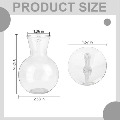 Doodlream 8 PCS Window Hanging Propagation Stations, Glass Water Planting Vases with Suction Cups, Window Wall Hanging Hydroponic Plant Terrariums for Pothos Ivy Herbs, Indoor Home Garden Decor