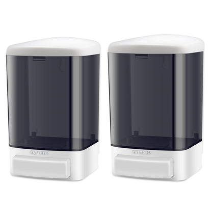 CATTREES Manual Soap Dispenser, Commercial Soap Dispenser Wall Mounted for Bathroom Kitchen Hotel,Hand Sanitizer Dispenser Wall Mounted Liquid Gel -2 Pack Manual 1000ml/33oz