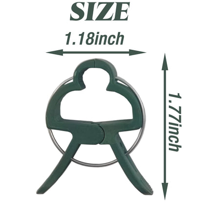 GXXMEI 100PCS Plant Clips Garden Clips for Tomato Cage, Tomatoes Clips Plant Support Clips for Bamboo Stakes, Climbing Plants, Vines, Gentle Plant & Flower Trellis Clips for Plant Stalks, Stems