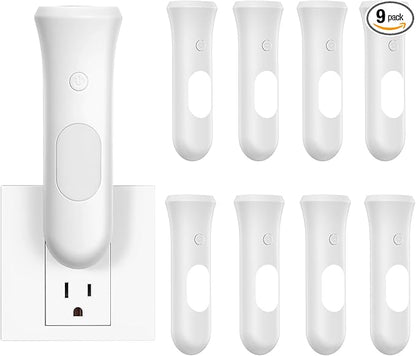 ROSSEX 4 in 1 Emergency Power Failure Lights for Home, 9 Pcs Rechargeable LED Flashlight, Automatic Turn-On Power Outage Light Plug in Wall for Snow Storm Weatheready, White