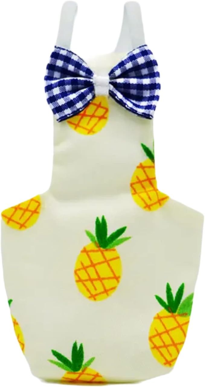 Bird Flight Suits Diapers, Parrot Flight Suits Diapers for Monk Parakeets, Cockatiels Flight Suits, Parrot Clothes, Bird Training Nappy Suit Liners Clothes (X-Small,Yellow-C)