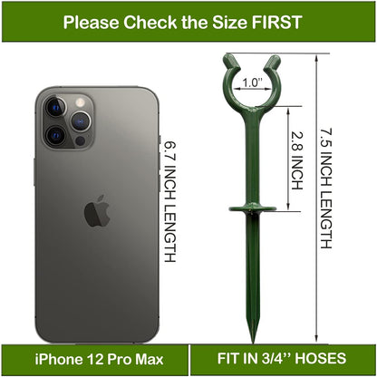 Garden Hose Holder Stake Set of 36 - Durable Plastic fits 3/4 inch Hose Guides for Lawn,Yard & Plant Care, Soaker Hose Support, Kink-Free Watering (Fits 3/4” Hoses)