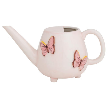 Mud Pie Butterfly Ceramic Watering Can