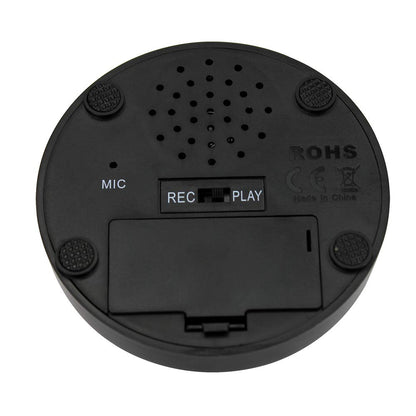 Cover 30 Seconds Recordable Talking Button Record Button Toy Gift Answer Buzzers (White+Black)