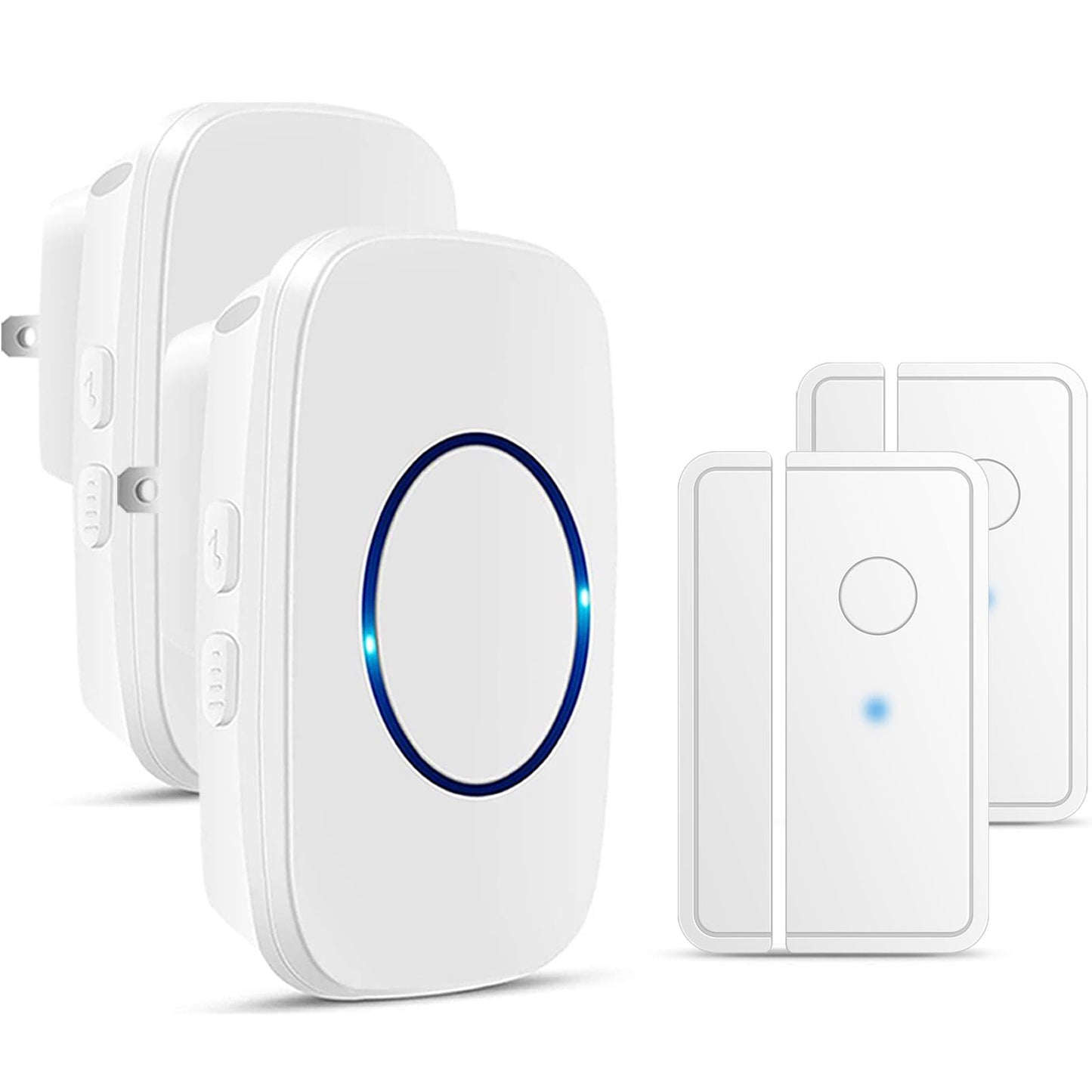 Door Chime When Door Opens, FullHouse Door Sensor Wireless Entry Alarm with 1000ft Range, 60 Chimes and 5 Volume Levels for Business/Store/Home/Office