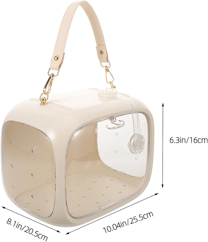 UPKOCH Portable Parrot Travel Cage and Small Bird Carrier Bag with Handle, Breathable Lightweight Outdoor Bird Carrier for Parakeets, Cockatiels, and Lovebirds