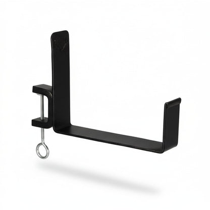 Oakestry Railing Clamp Window Flower Box Brackets Black Adjustable Balcony Planter Holder Steel No Drill Secure Mount Outdoor Indoor