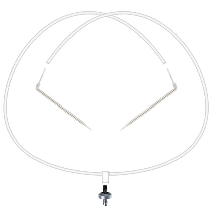 Netafim 2-Way Multi-Outlet Dripper Assembly with Angle Arrow Stakes, 1 GPH, Bundle of 10 (48 Inches)