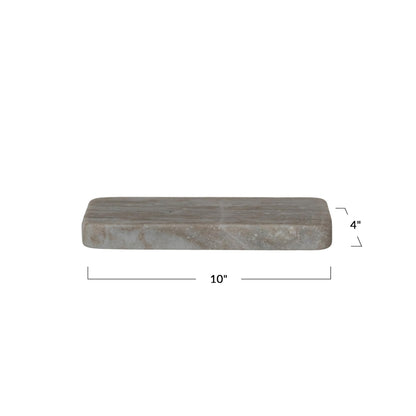 Creative Co-Op Marble Cheese Serving Board, Buff Color