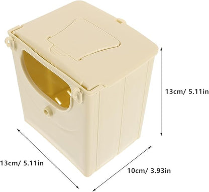 POPETPOP 12Pcs Bird Breeding Box - Cockatiel, Parrot, Finch Nesting House, Plastic Birds Nest, Smooth Touch, Easy to Clean