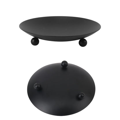 Biugaaufai 15 Pack Candle Holder Plate, Iron Plate Candle Holders, 4.33" D x 0.78" H, Matte Black, Perfect for LED & Wax Candles, Weddings, Home Decor